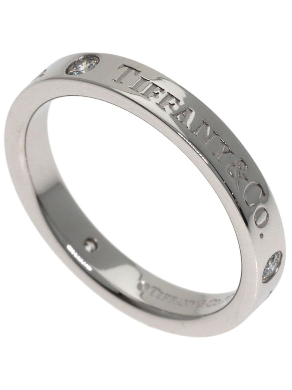 Tiffany & Co Flat Band Diamond Ring